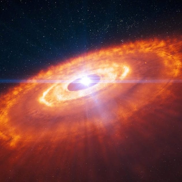 ALMA HL étoile wallpaper planète création