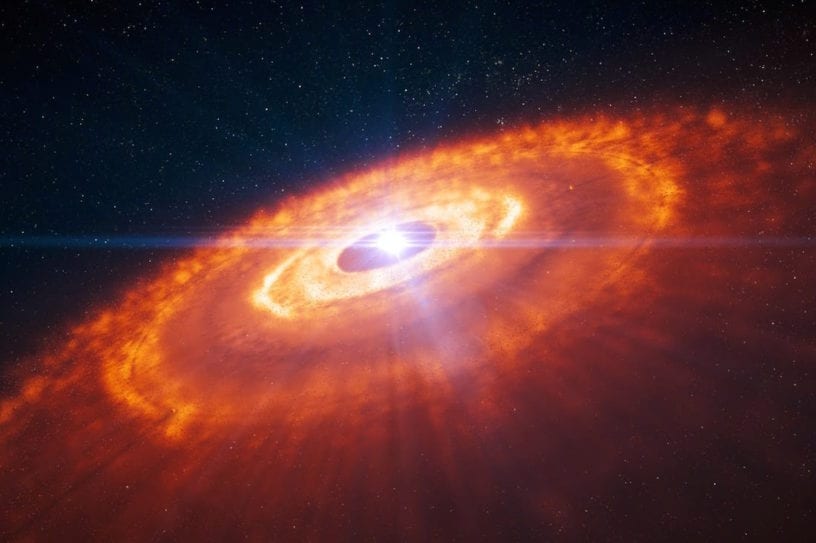ALMA HL étoile wallpaper planète création