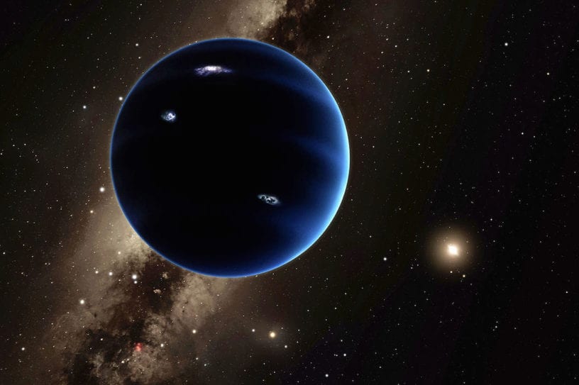 planet 9 vue artiste artistique x neuvième structure apparence