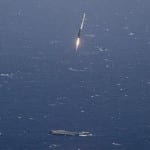 spacex flacon 9 atterrissage mer plateforme drone 8 avril 2016 dragon capsule