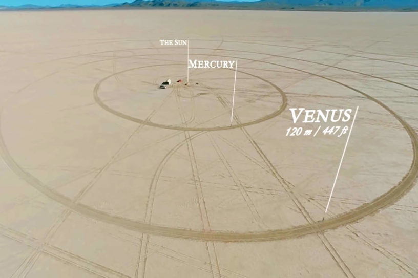 systeme solaire désert nevada venus échelle