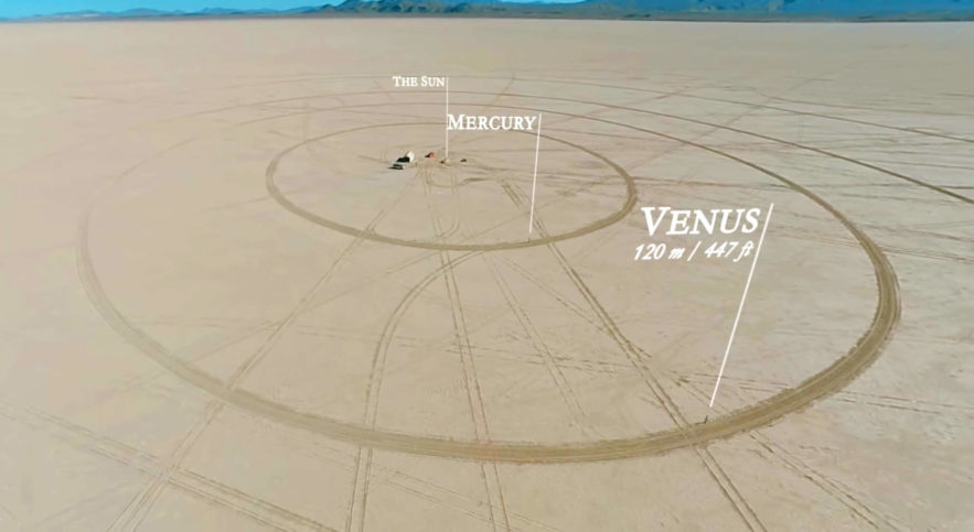 systeme solaire désert nevada venus échelle