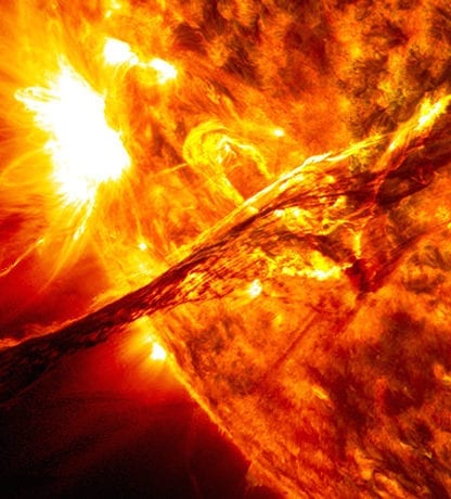 éruptions soleil eruption super flares