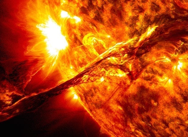 éruptions soleil eruption super flares