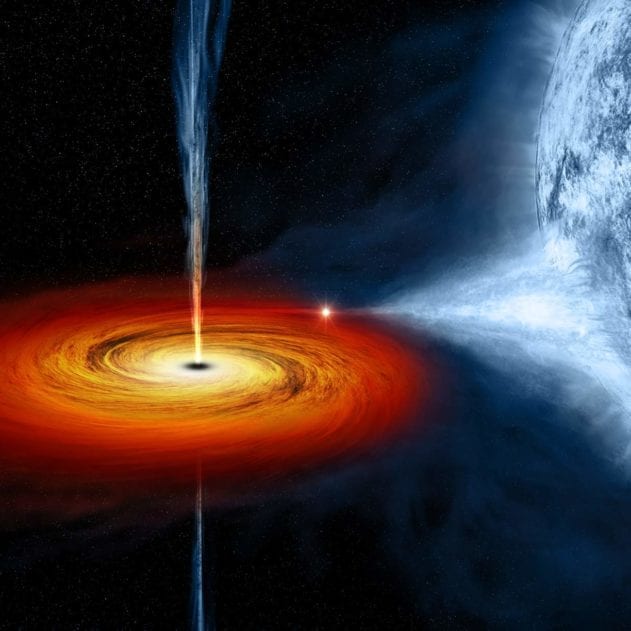 quasar trou noir trous noirs supermassif espace disque accrétion univers géant