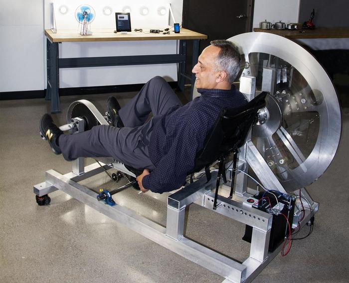 manoj bharvaga vélo générateur électricité 24h