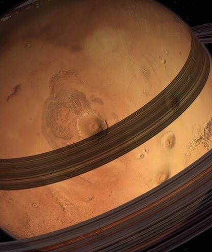 mars anneaux anneau ring rings phobos