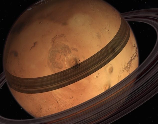 mars anneaux anneau ring rings phobos