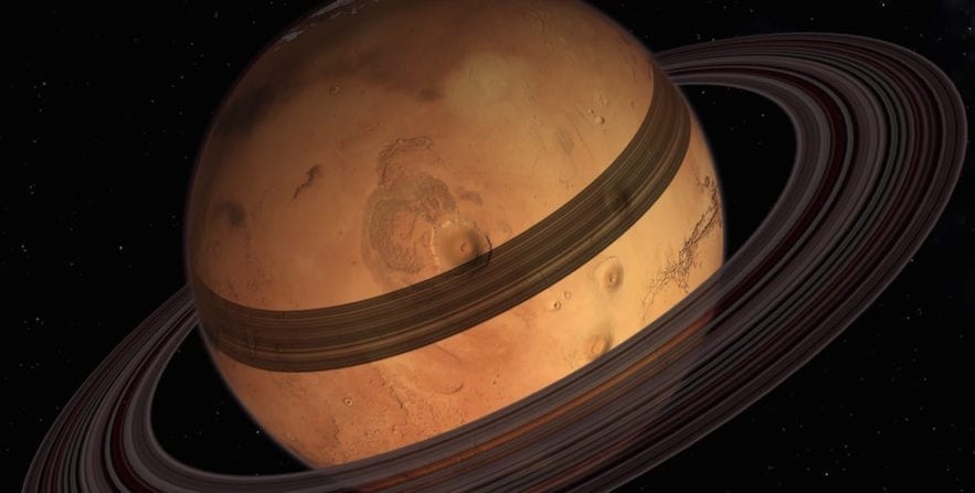 mars anneaux anneau ring rings phobos
