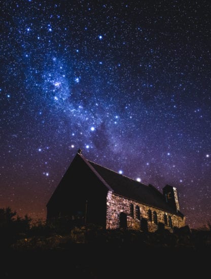 Ciel nocture lac tekapo astronomie astres constellations