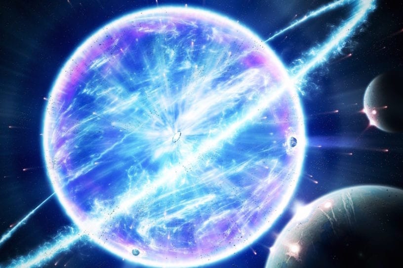 supernova explosion vue artistique