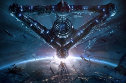 espace exploration astronaute artwork vue artiste