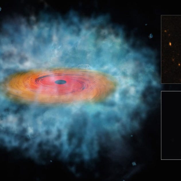 graines trous noirs supermassifs hubble chandra x-ray visible light