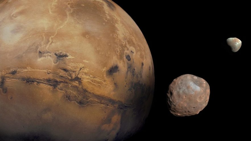 mars satellites naturels impact naissance