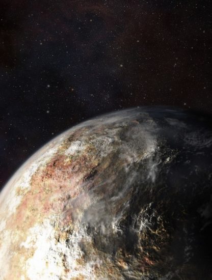 pluton illustration artistique new horizons nasa découverte océan atmosphère
