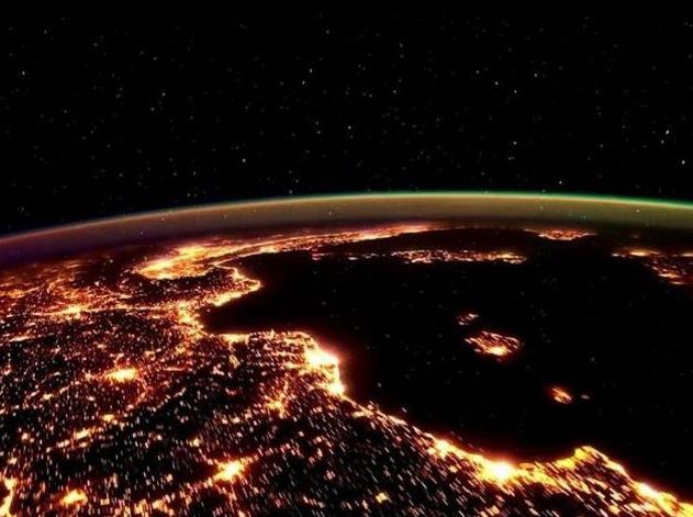 terre espace satellite vue du ciel nasa nuit espace système solaire planète tellurique