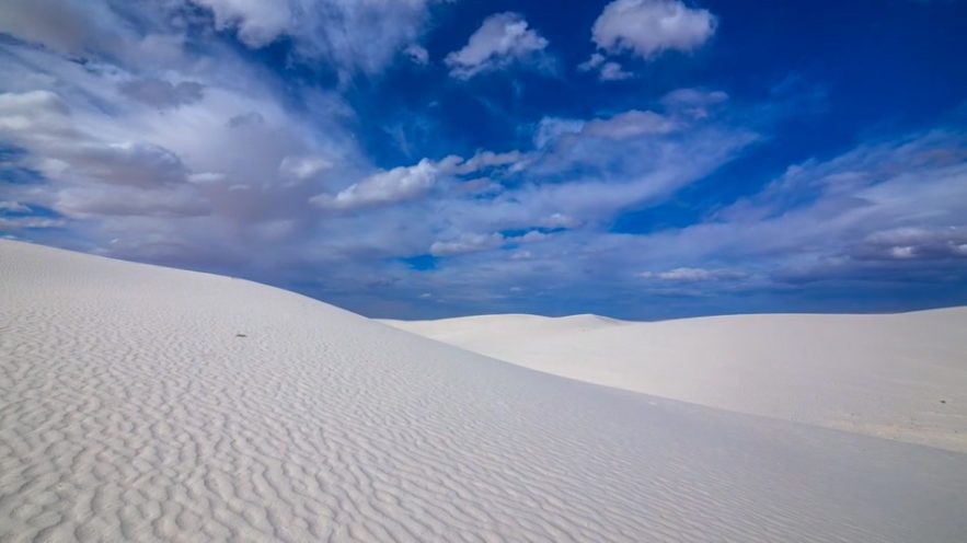 white sand dunes nouveau mexique sable gypse désert