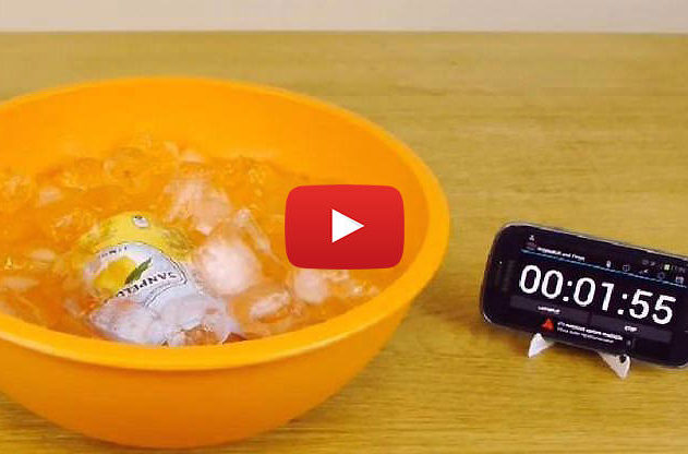 recette méthode boisson fraiche en 2 minutes secret congeler rapidement refroidir sel
