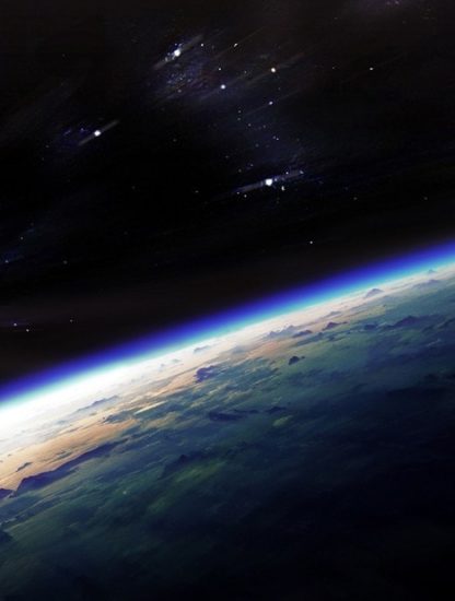 atmosphère terre terrestre oxygène dioxyde de carbone espace