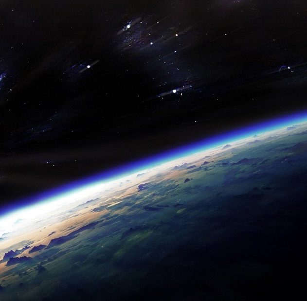 atmosphère terre terrestre oxygène dioxyde de carbone espace