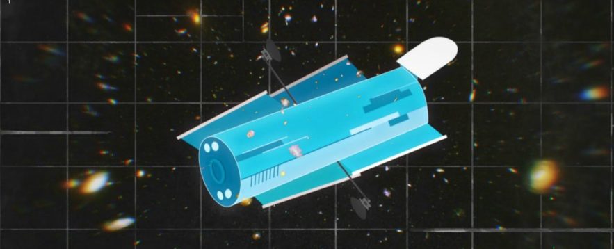 hubble deep field champ profond telescope spatial