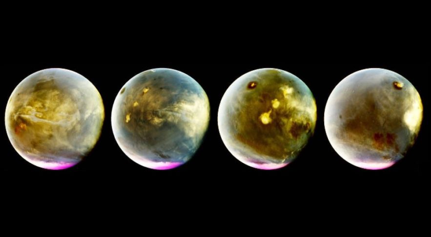 nasa maven mars nouvelles images nuages