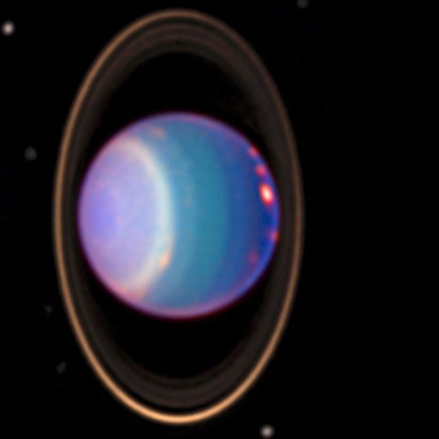 uranus anneaux et lunes dans son orbite