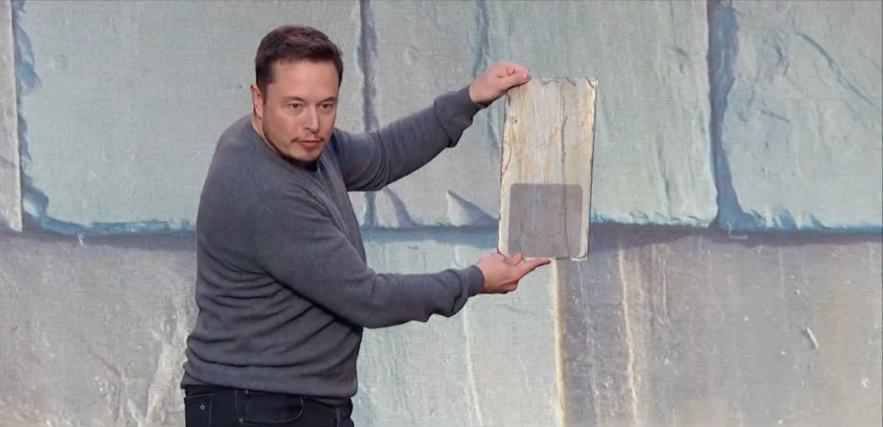 elon musk tesla énergie solaire panneaux toiture