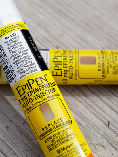 epipen injection epinéphrine