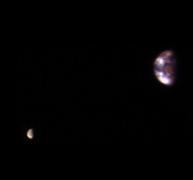 terre lune depuis mars titre nasa