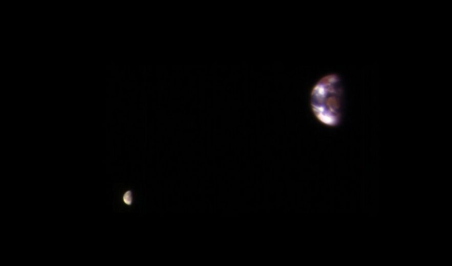 terre lune depuis mars titre nasa