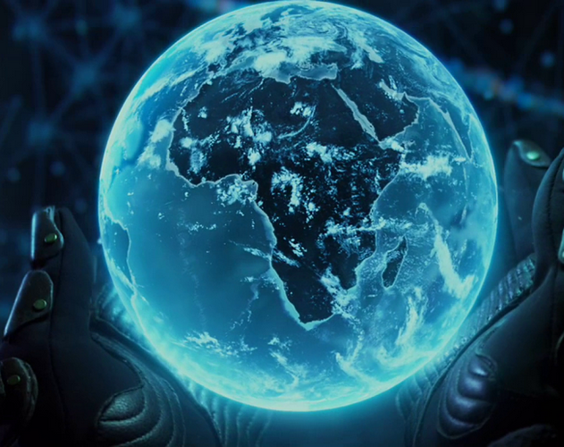 hologramme terre prometheus
