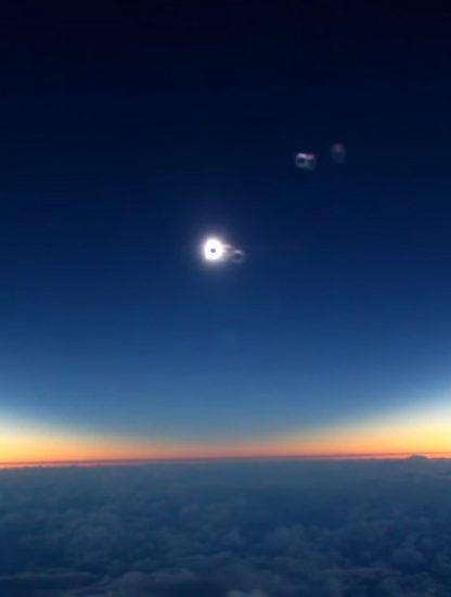 eclipse solaire totale depuis 30km altitude