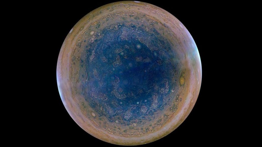 jupiter pole planete gazeuse geante donnes juno sonde nasa