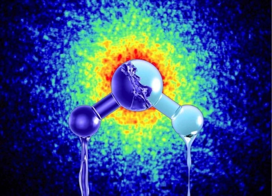 h2o molécule eau etat phase liquide solide glace