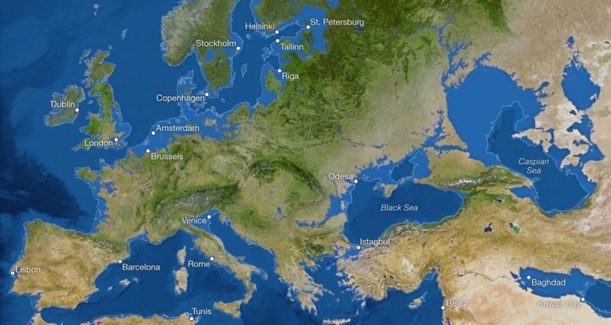 fonte glace europe terre modification