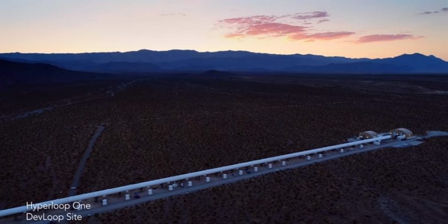 hyperloop one elon musk sustantation magnétique
