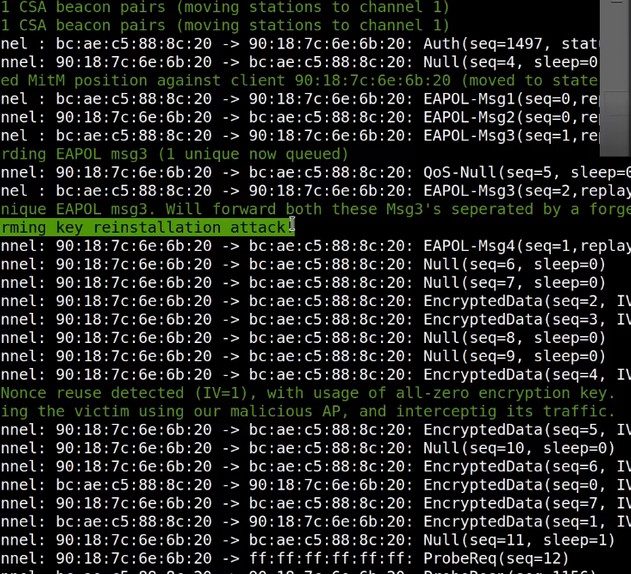 cybersecurite wifi attaque vulnerabilite faille internet protocole krack piratage
