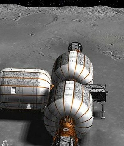 habitat module lunaire lune exploration spatiale