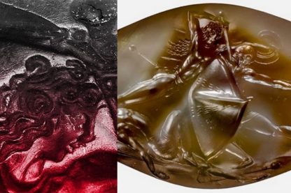 pierre agate guerrier pylos grec