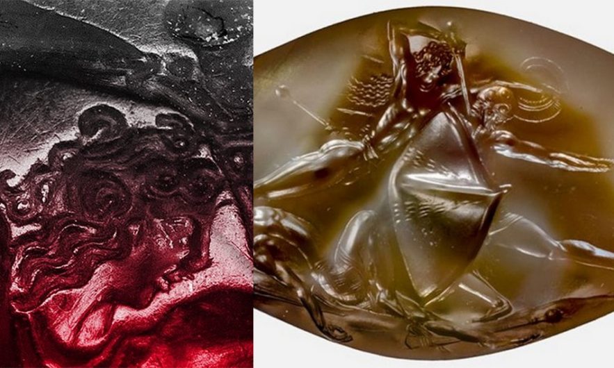 pierre agate guerrier pylos grec