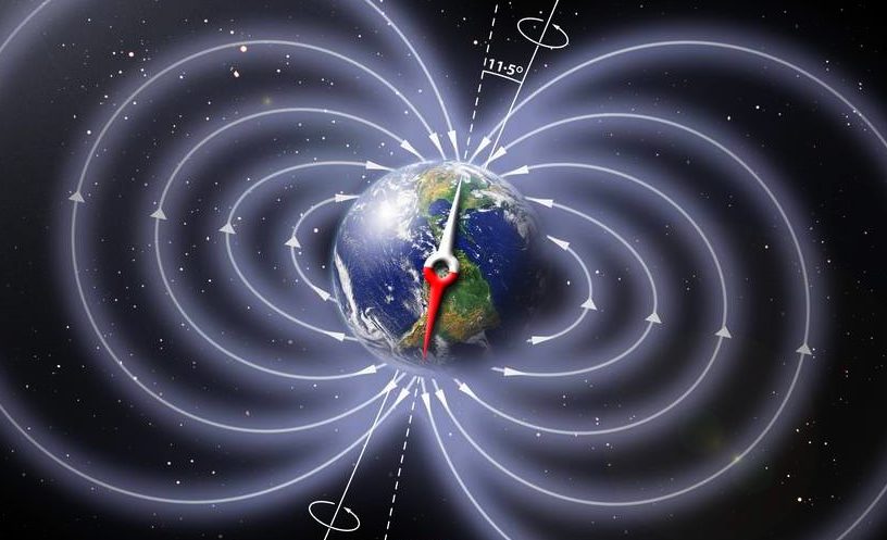 champ magnétique terrestre changement inversion pôles sud nord