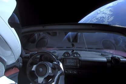 spacex tesla roadster arch