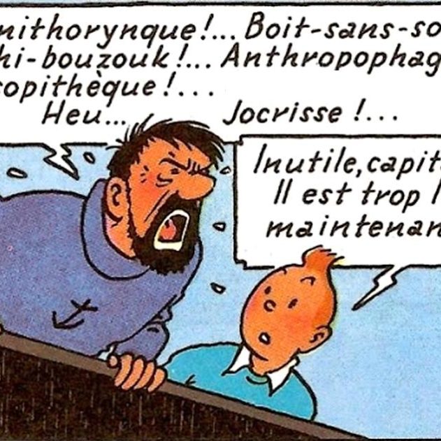 jurons capitaine Haddock tintin