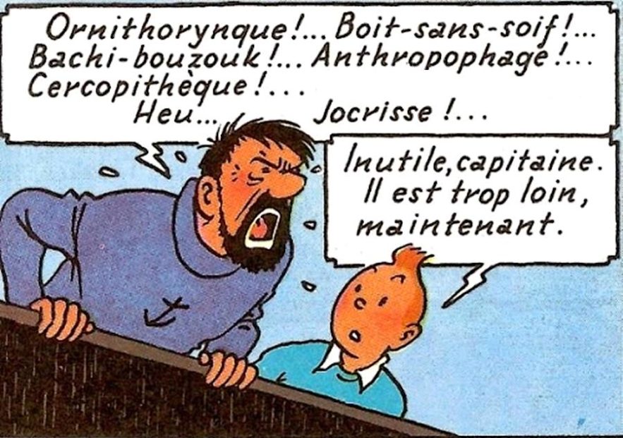 jurons capitaine Haddock tintin