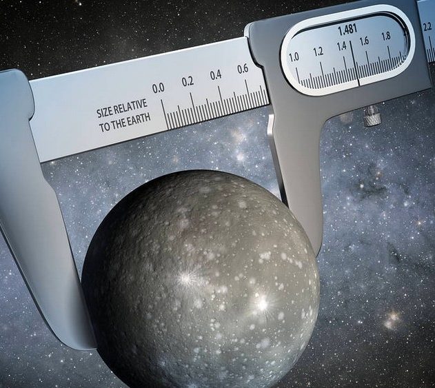 nasa taille planète mesure universelle