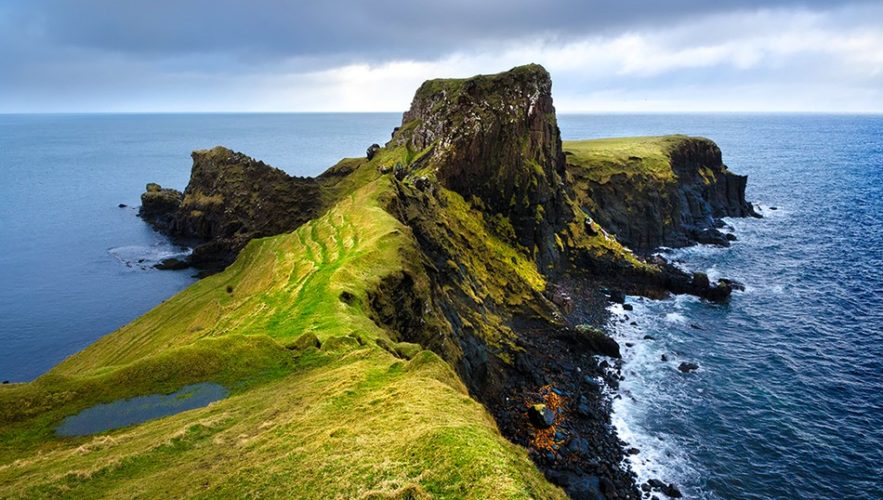 skye ile dinosaures fossile empreinte