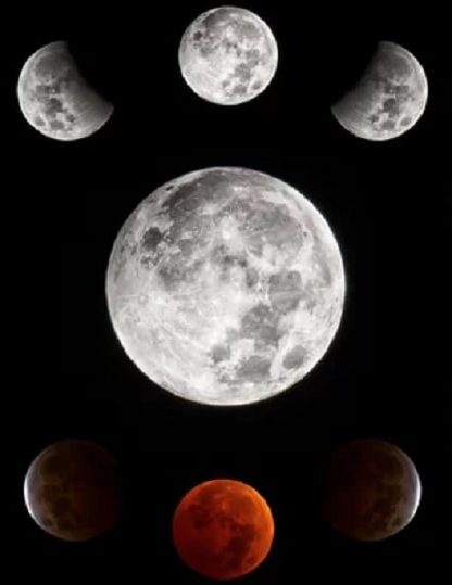 eclipse lunaire lune rousse
