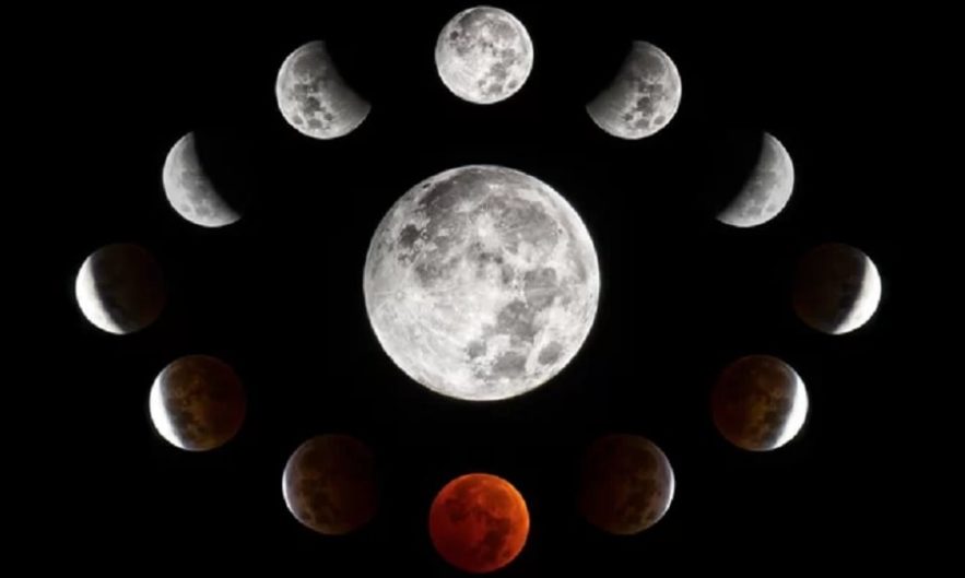 eclipse lunaire lune rousse