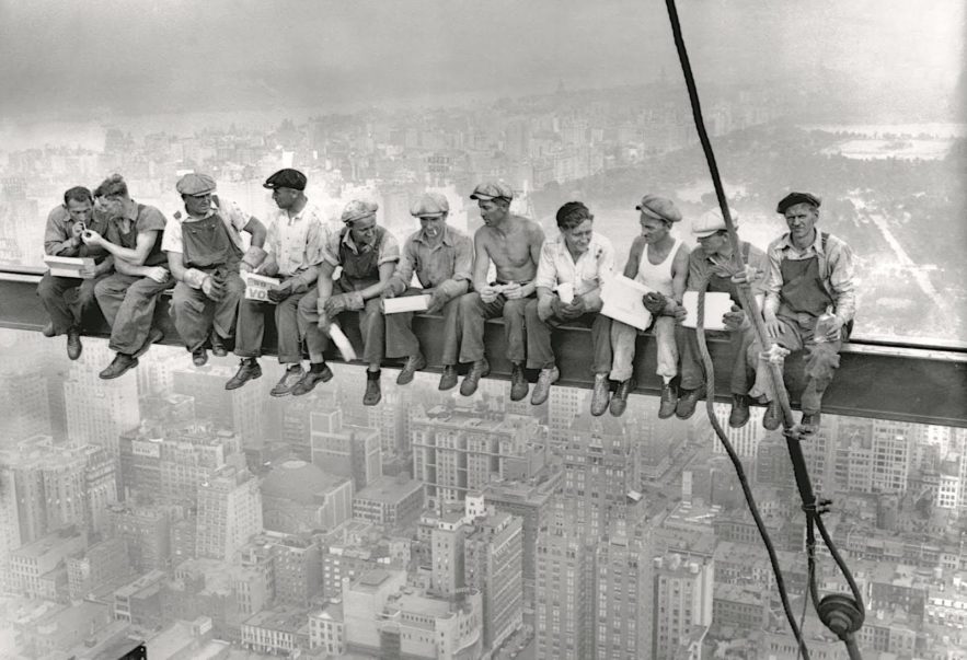 lunch atop a skyscraper photo culte rockefeller cente